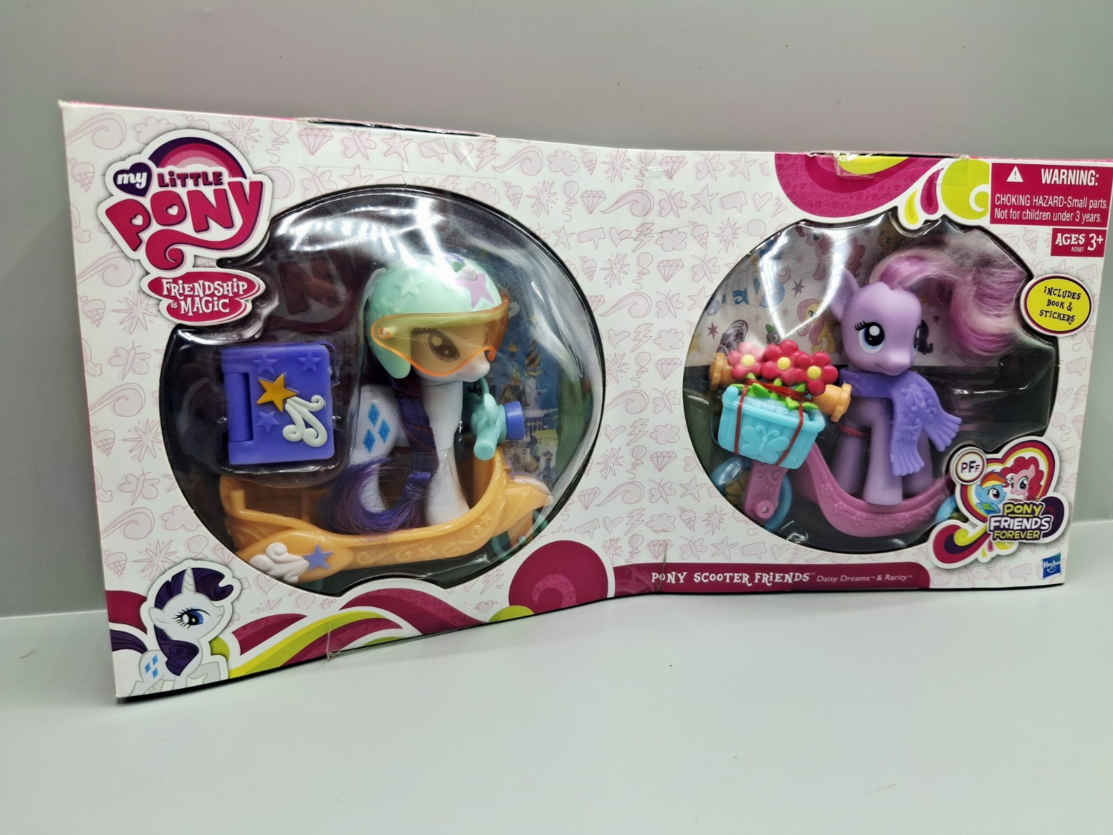 My Little Pony G4 Rarity And Daisy Dreams Pony Scooter Friends NEW FIM MLP