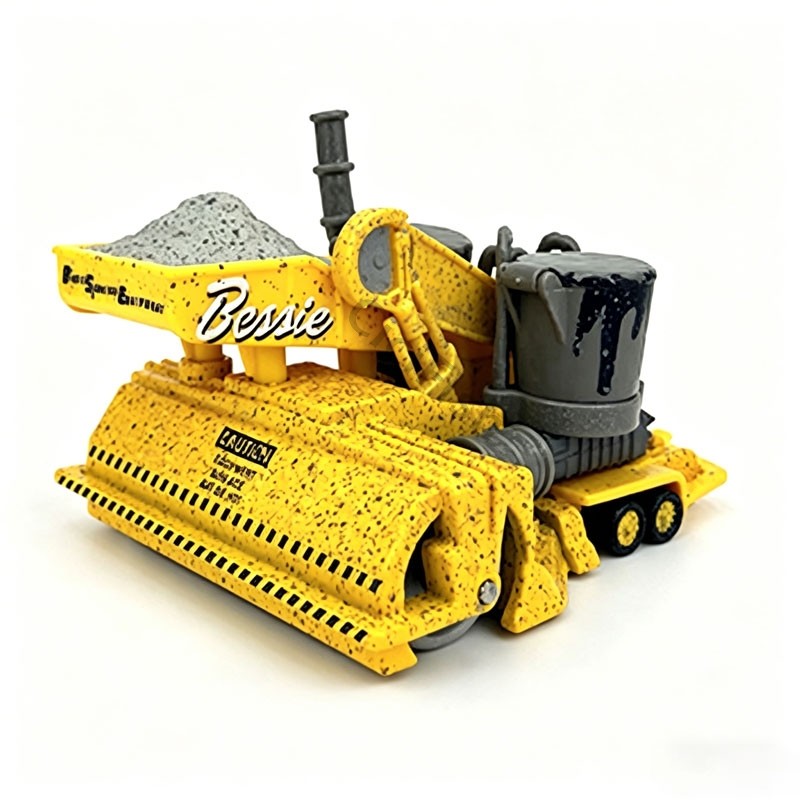 Disney Piaxr Cars Diecast Model – Bessie – Finest Road-Paving Machine Rare Gift