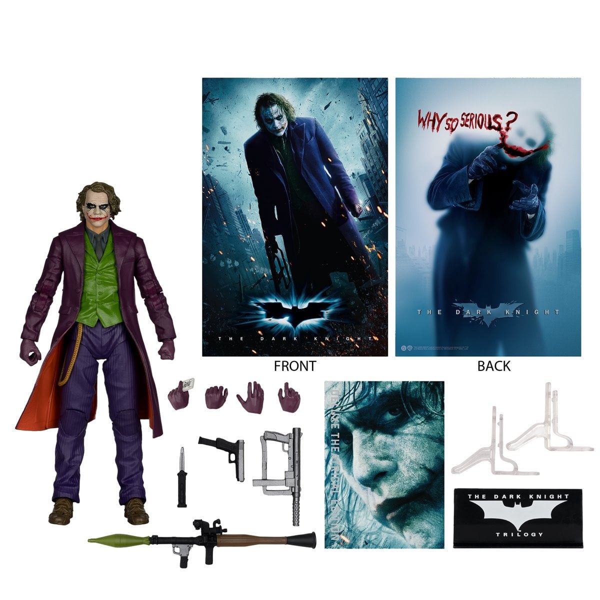 McFarlane DC Multiverse Heath Joker Dark Knight 7″ Action Figure Theatrical NEW!