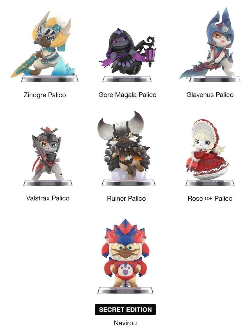 POP MART Monster Hunter Palico Series Figures Blind Box
