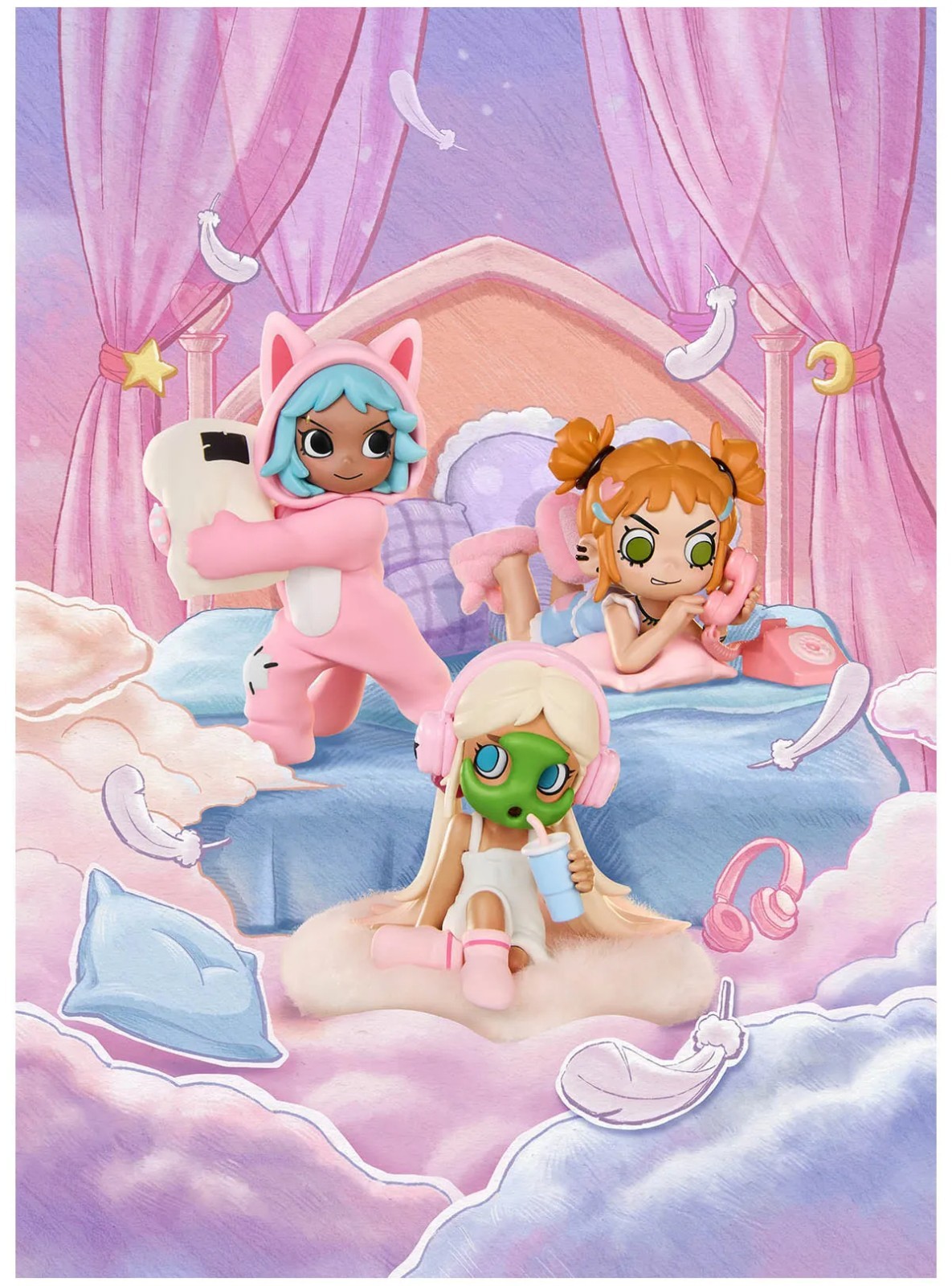 POP MART x Lil Peach Riot Sleepover Series Confirmed Figure Doll NEW in Open Box