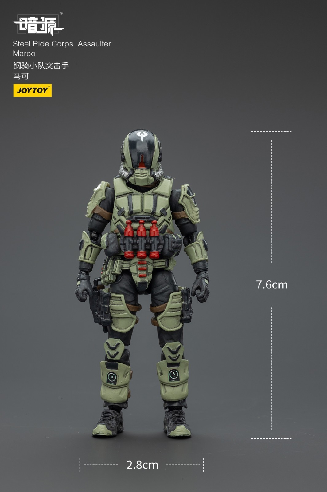JOYTOY 1:25 action figures Army Steel Ride Corps Assaulter Marco 3in toys
