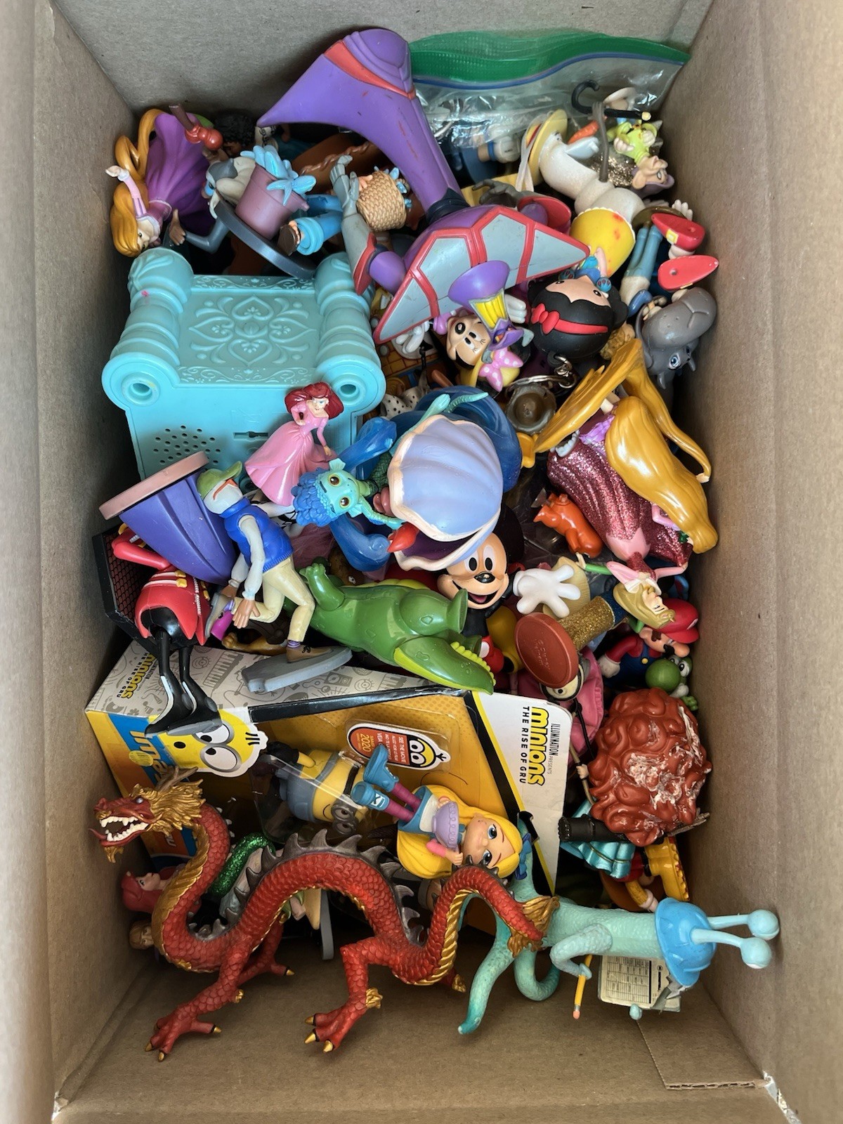 disney figures lot random around 9-12 pound for box
