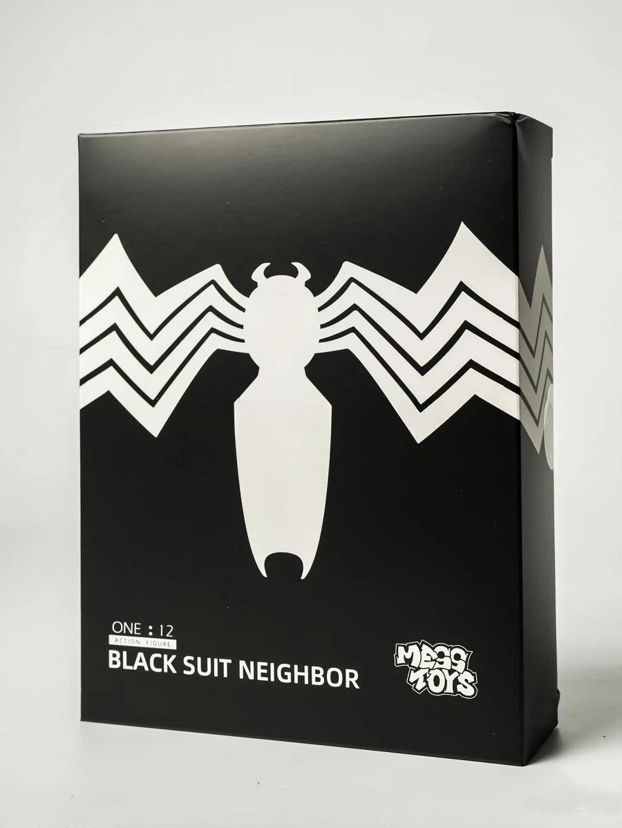 Mess Toys Black Suit Neighbor Spider-Man Symbiote Action Figure Boxed US STOCK