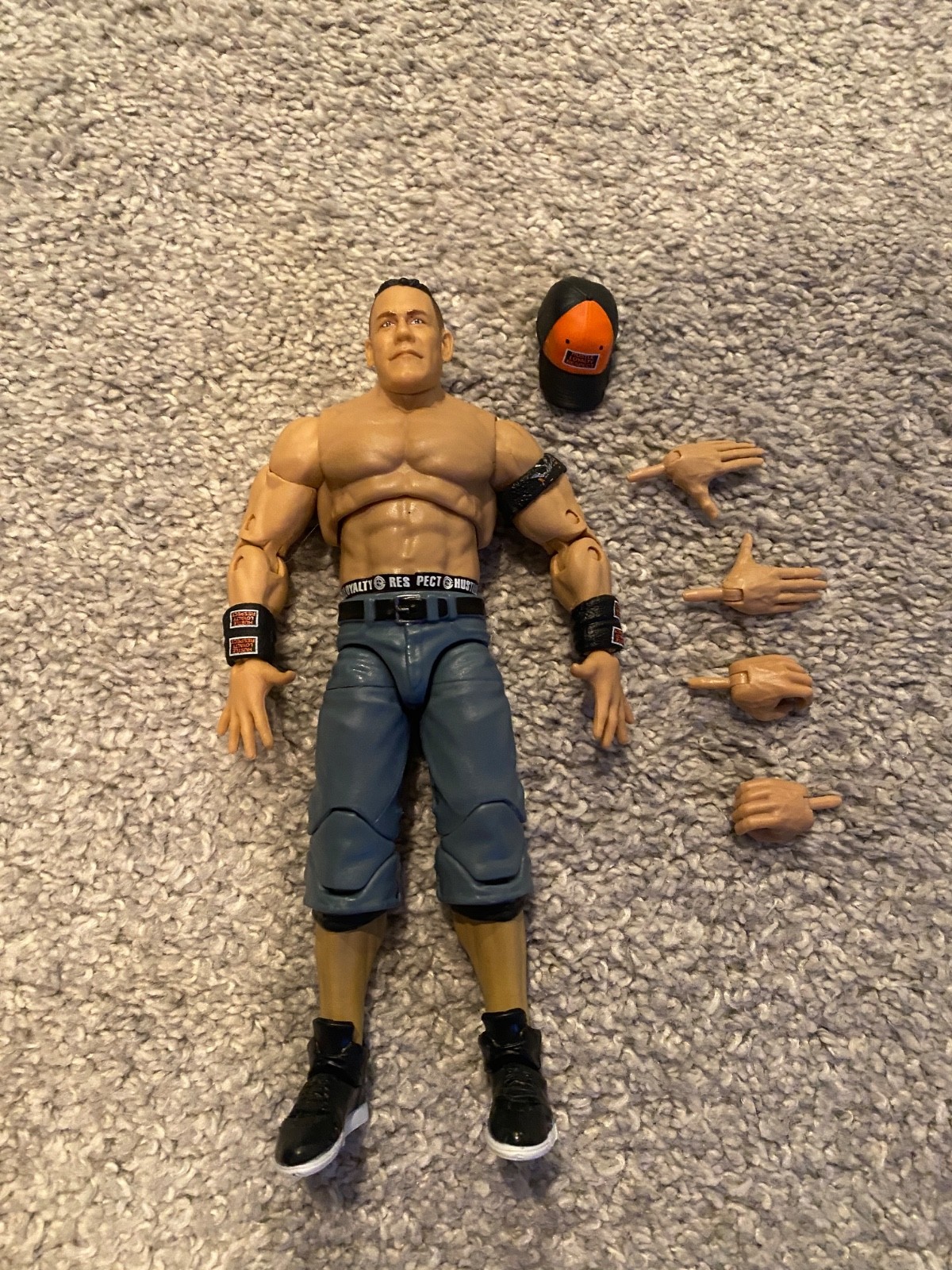 John Cena WWE Ultimate 5 Body w/ WrestleMania Elite 2026 Hat Sweat Bands RATTLES