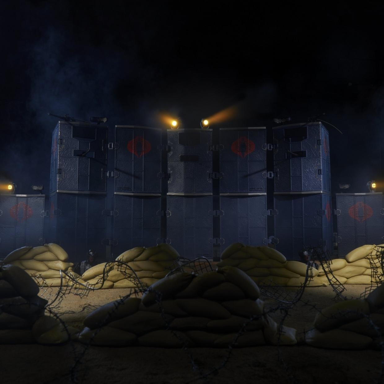 G.I. Joe 6″ Classified Series Trench Viper & Cobra Modular Fortification #151