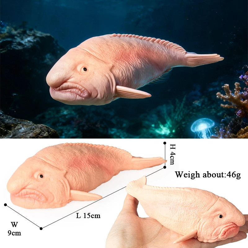 Blobfish Toy Action Figure Small Animal Figurine Doll Gift for Kids