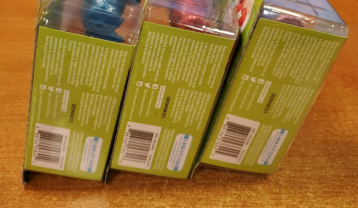3 Pks of 2: Sesame Street Characters Cookie Monster/Big Bird Elmo Bert/Ernie F