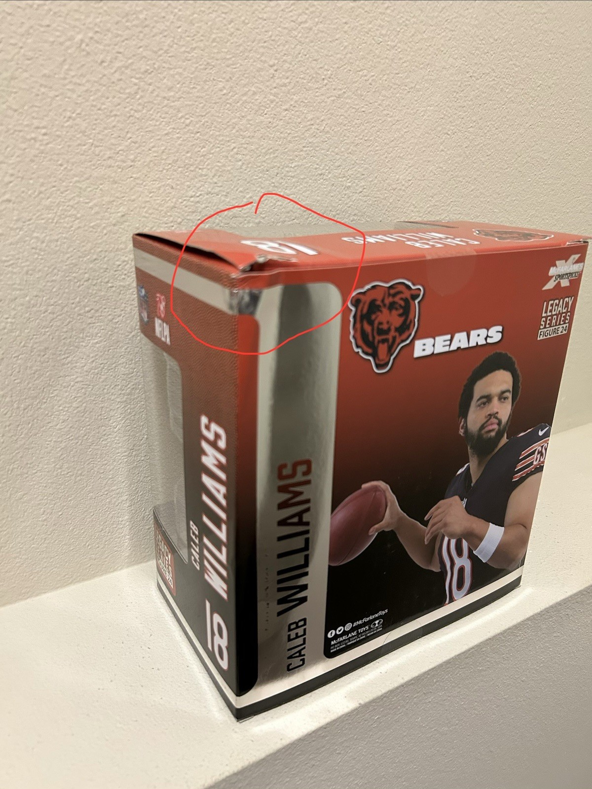 2024 NFL McFarlane Sports Picks Caleb Williams Black Jersey (Container Damage)