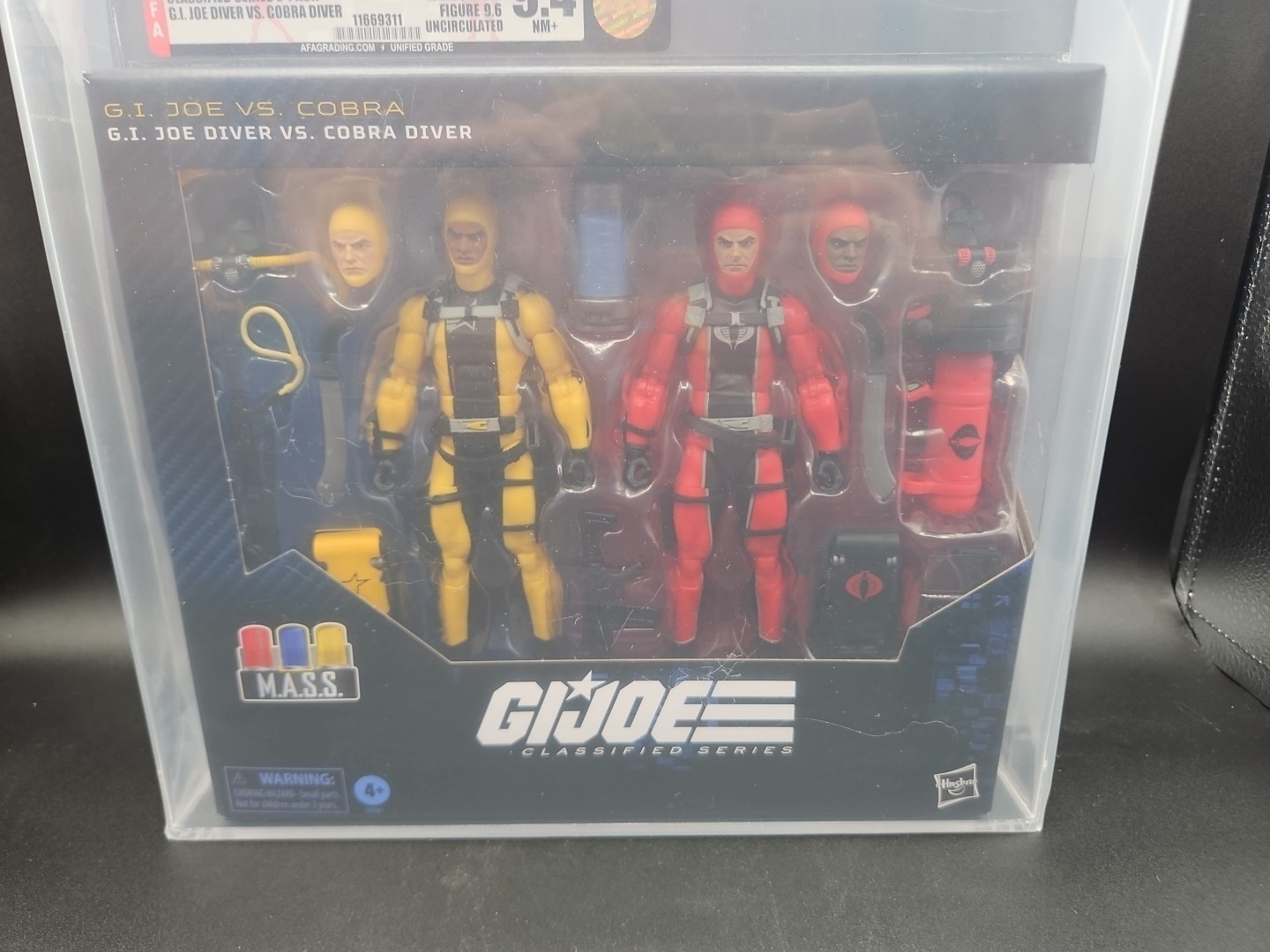 G.I. Joe Classified Series #169 Joe Diver Vs. Cobra Diver AFA U9.4 Uncirculated