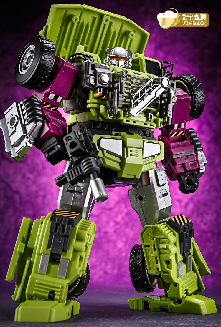 Jinbao Transformation Green Oversized Devastator Gravity Builder With No Box