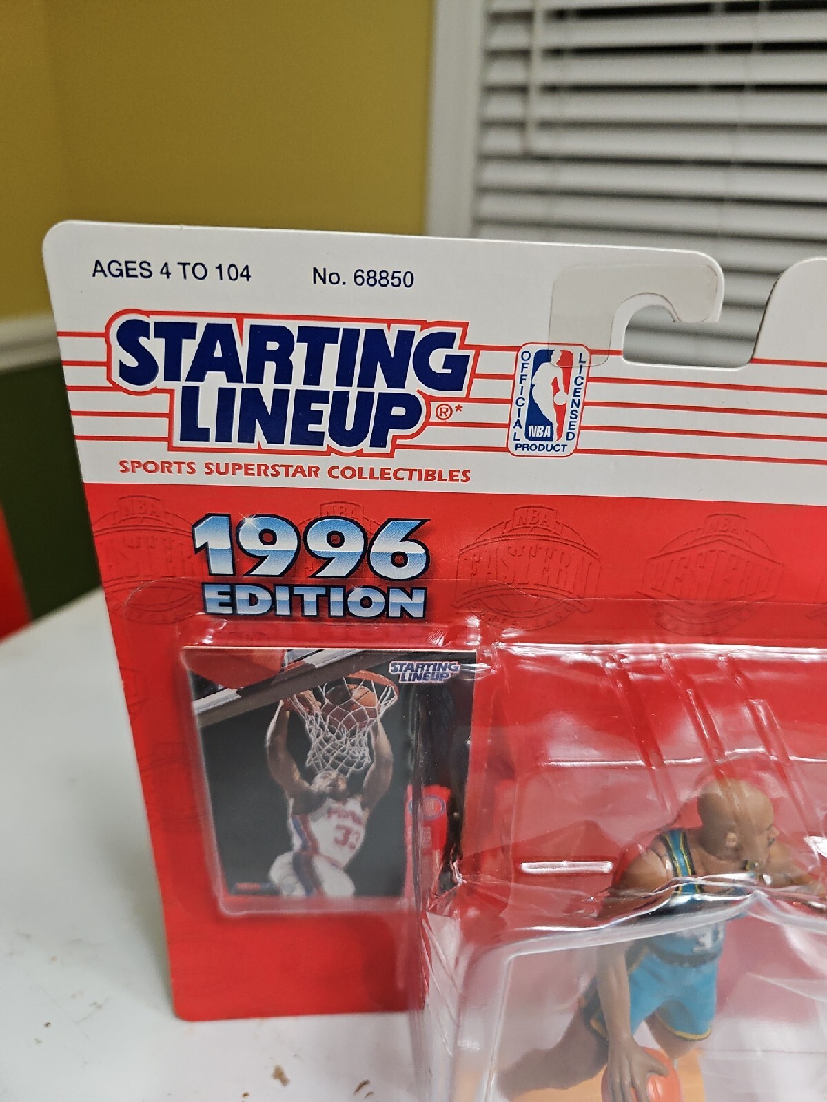 1996 NBA Starting Lineup Grant Hill Detroit Pistons Vintage SLU NBA Hopps Card
