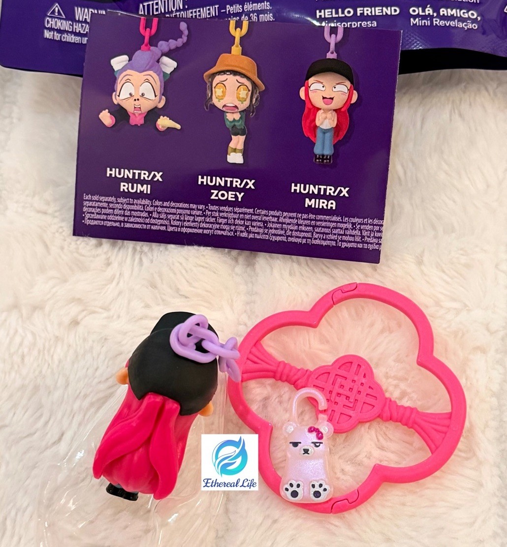 Netflix KPop Demon Hunters Mini Collectible Keychain Doll, MIRA