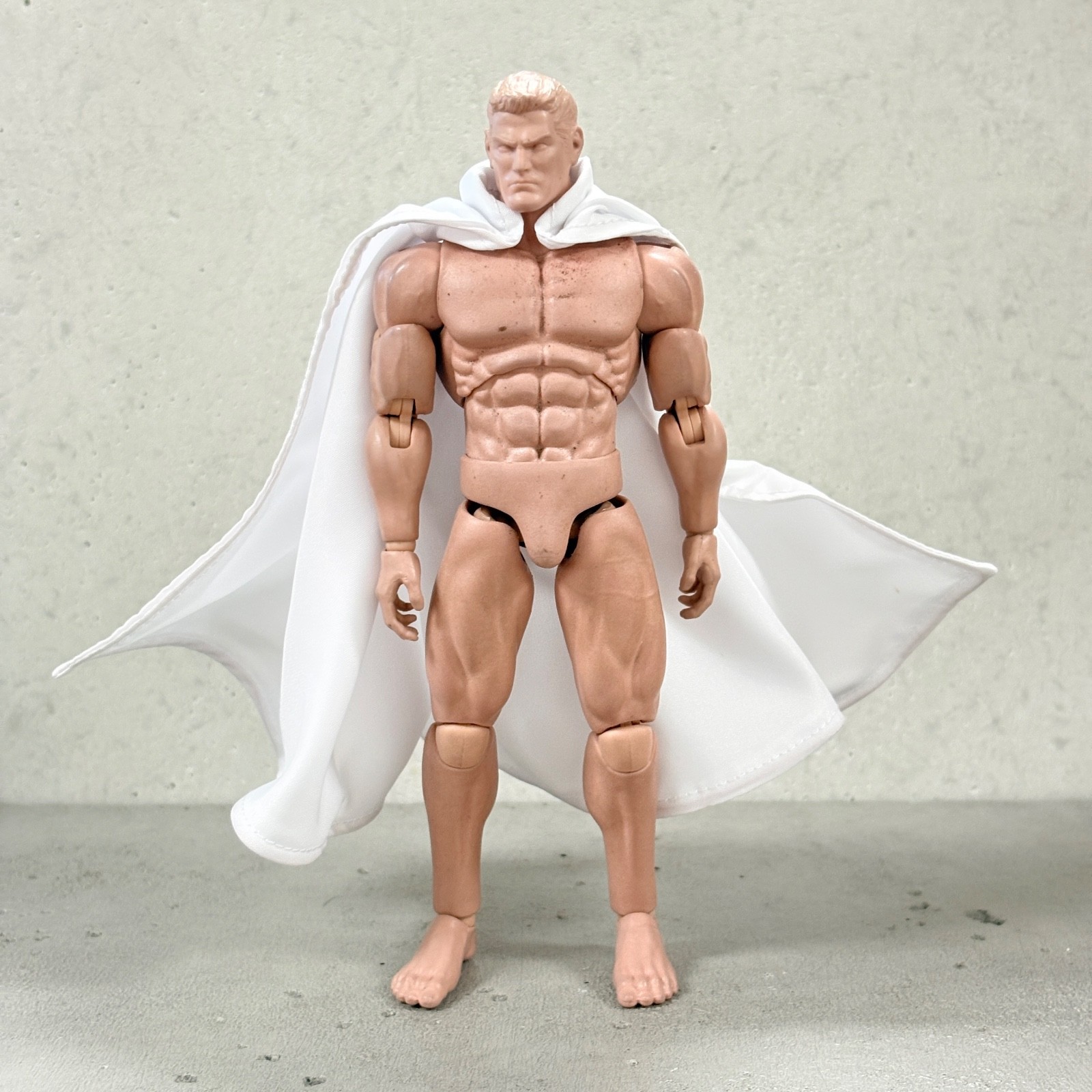 PB-C-WHT: 1/12 scale White wired cape for 6″ action figure