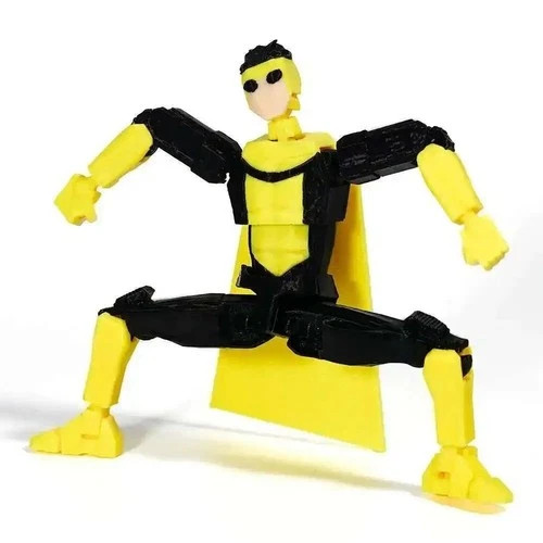 3D Printed Superhero Action Figures with Articulatable Limbs