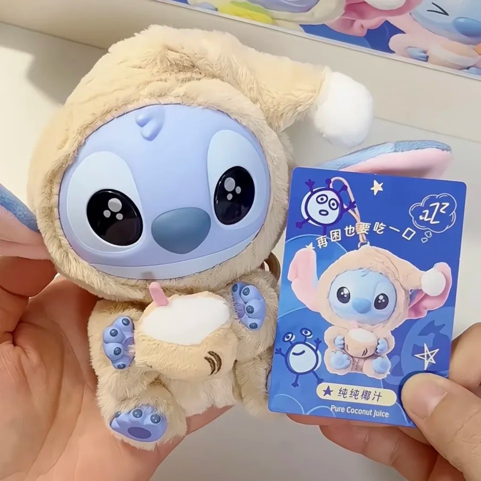 Miniso Stitch Eat Something Before Sleep Series Vinyl Figure Confirmed Blind Box