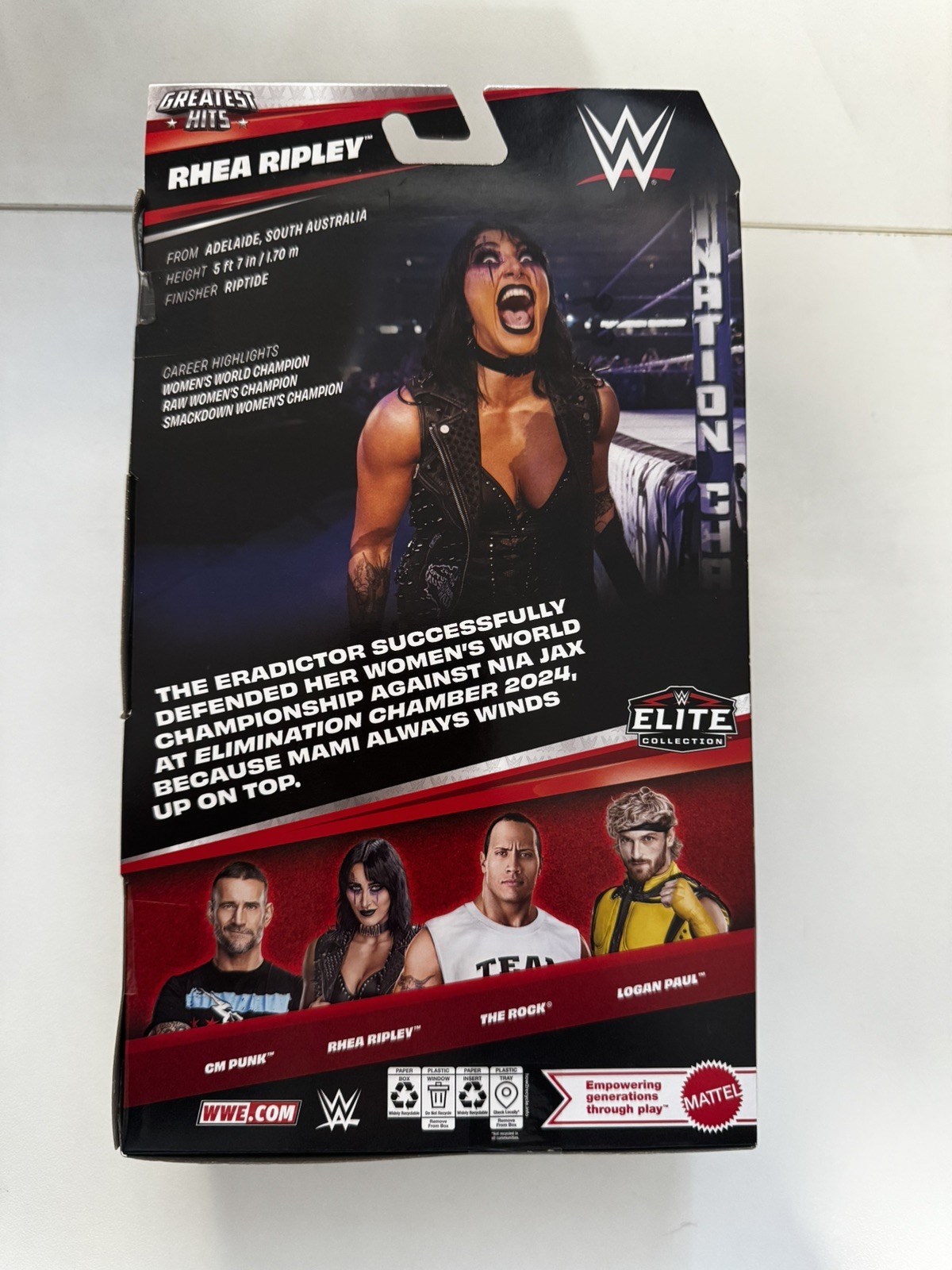 WWE Mattel Elite Collection Greatest Hits Rhea Ripley Series 11 Wrestling Figure