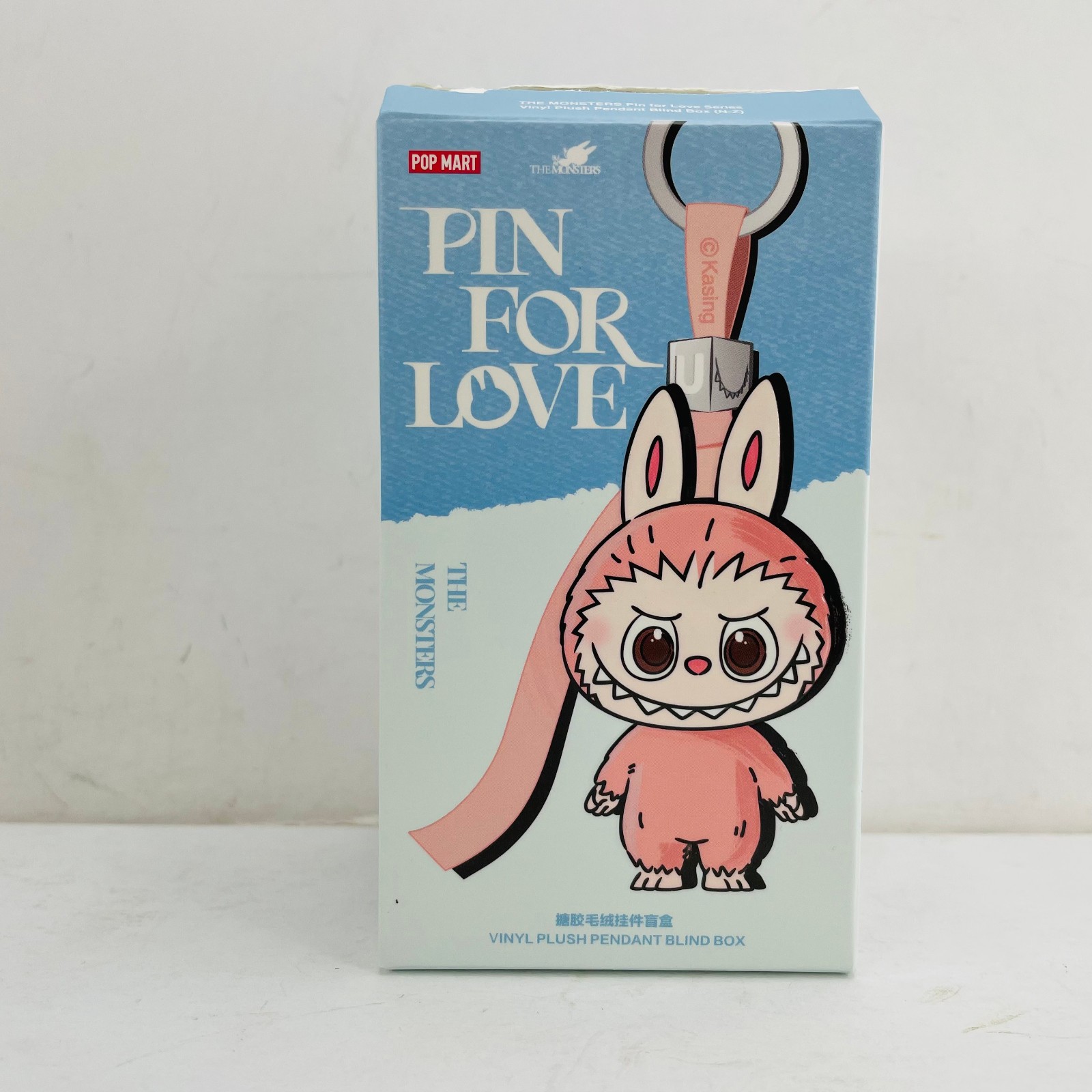 POP MART Labubu The Monsters Pin For Love Series Mini Vinyl Plush Doll Pendant T