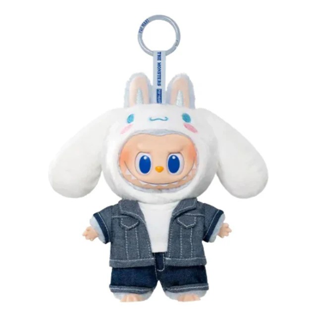 Pop Mart The Monsters x Sanrio Labubu Cinnamoroll Plush Doll Pendant New OpenBox