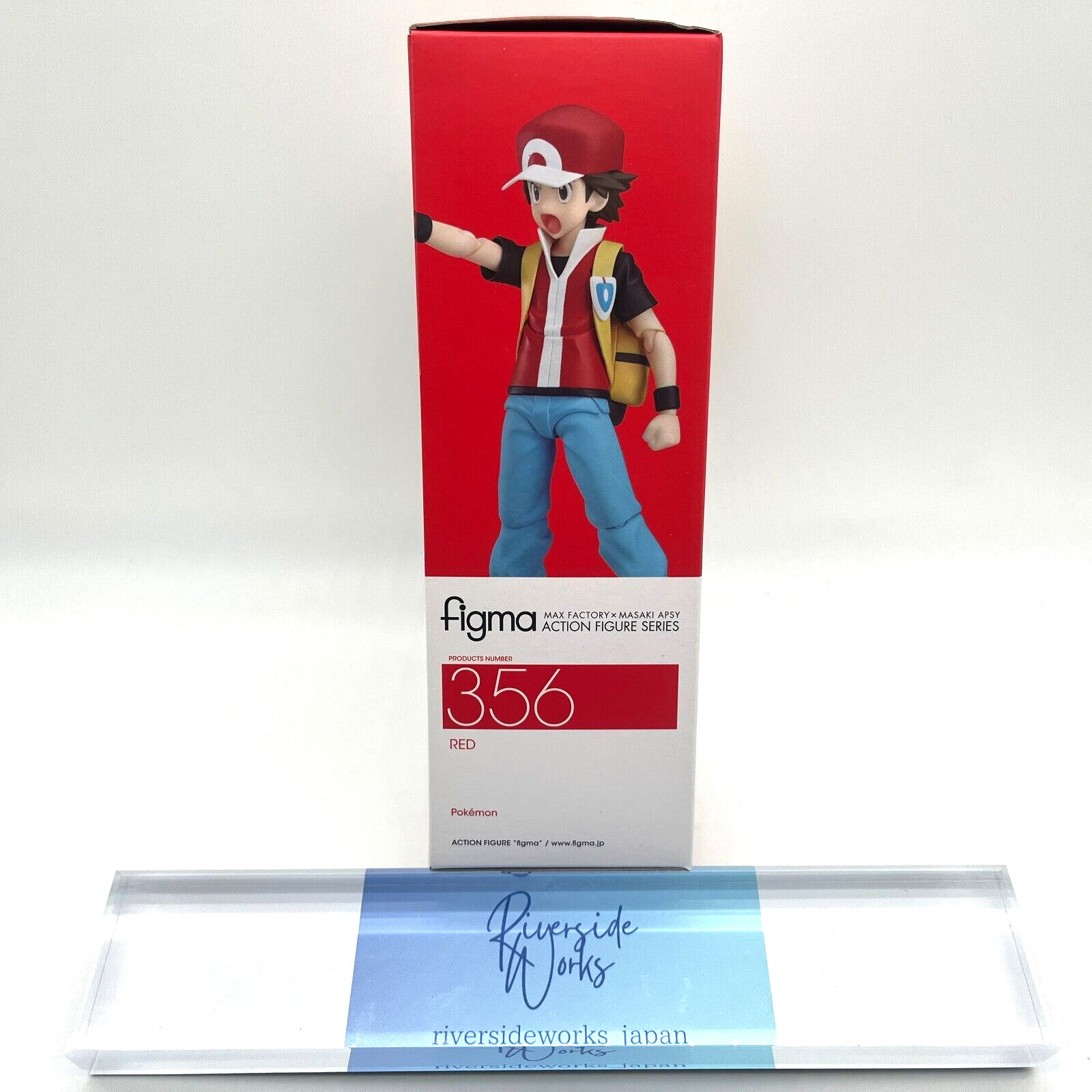 Max Factory figma Pokemon Red Trainer No.356 Pocket Monster Action Figure Japan