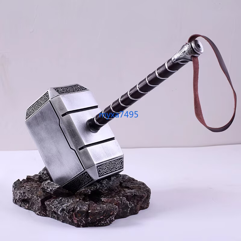 Stormbreaker Thor Hammer Avengers LED Stand Base Resin Gifts Cosplay Prop New