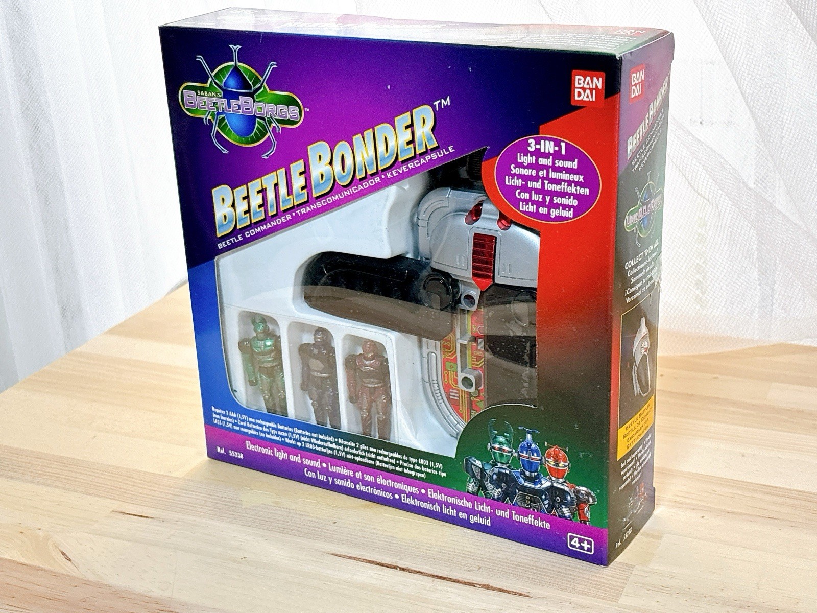 Vintage 1996 Bandai Saban’s BeetleBorgs Beetle Bonder 3-in-1 Electronic Morpher