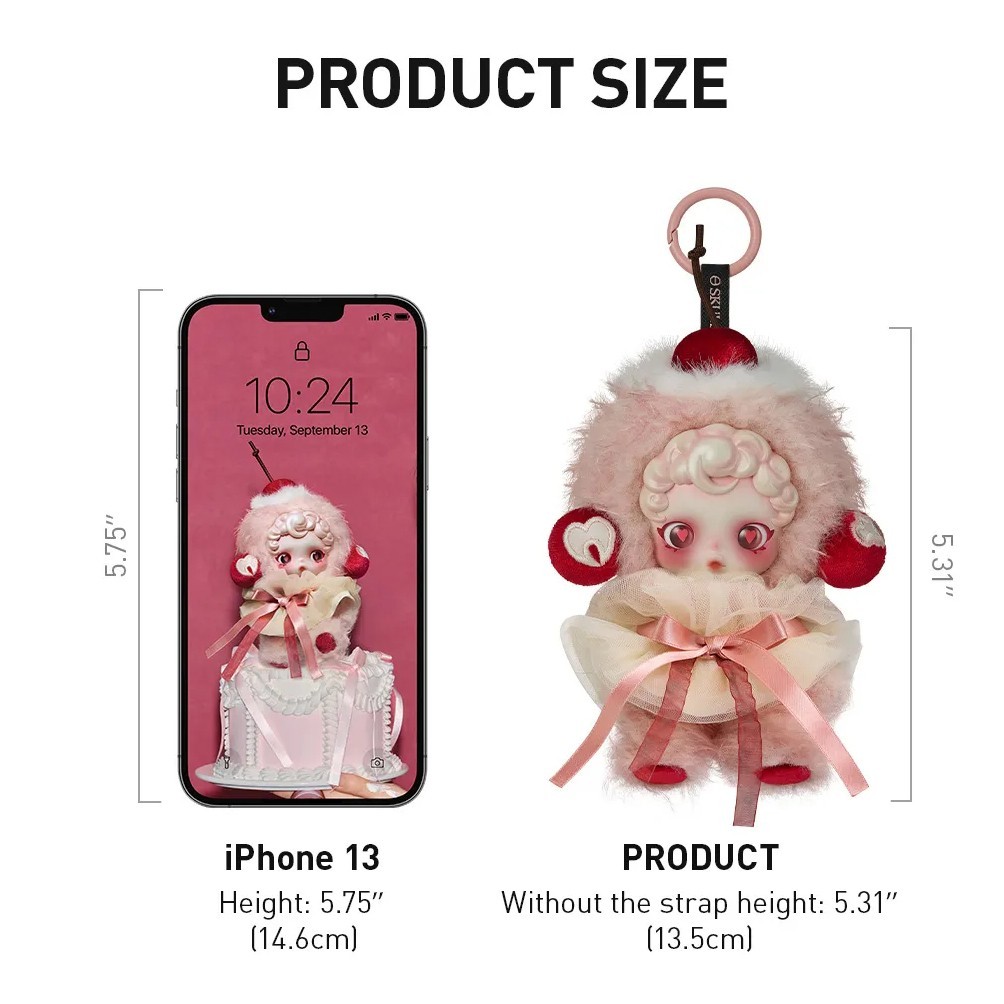 POP MART x Skullpanda You Found Me Series Plush Doll Pendant Figure in Open Box