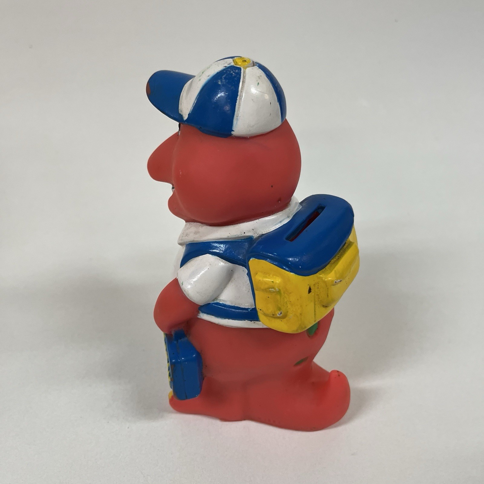 Vtg 1992 Lyons Group 7″ Barney Purple Dinosaur Coin Piggy Bank Back to School