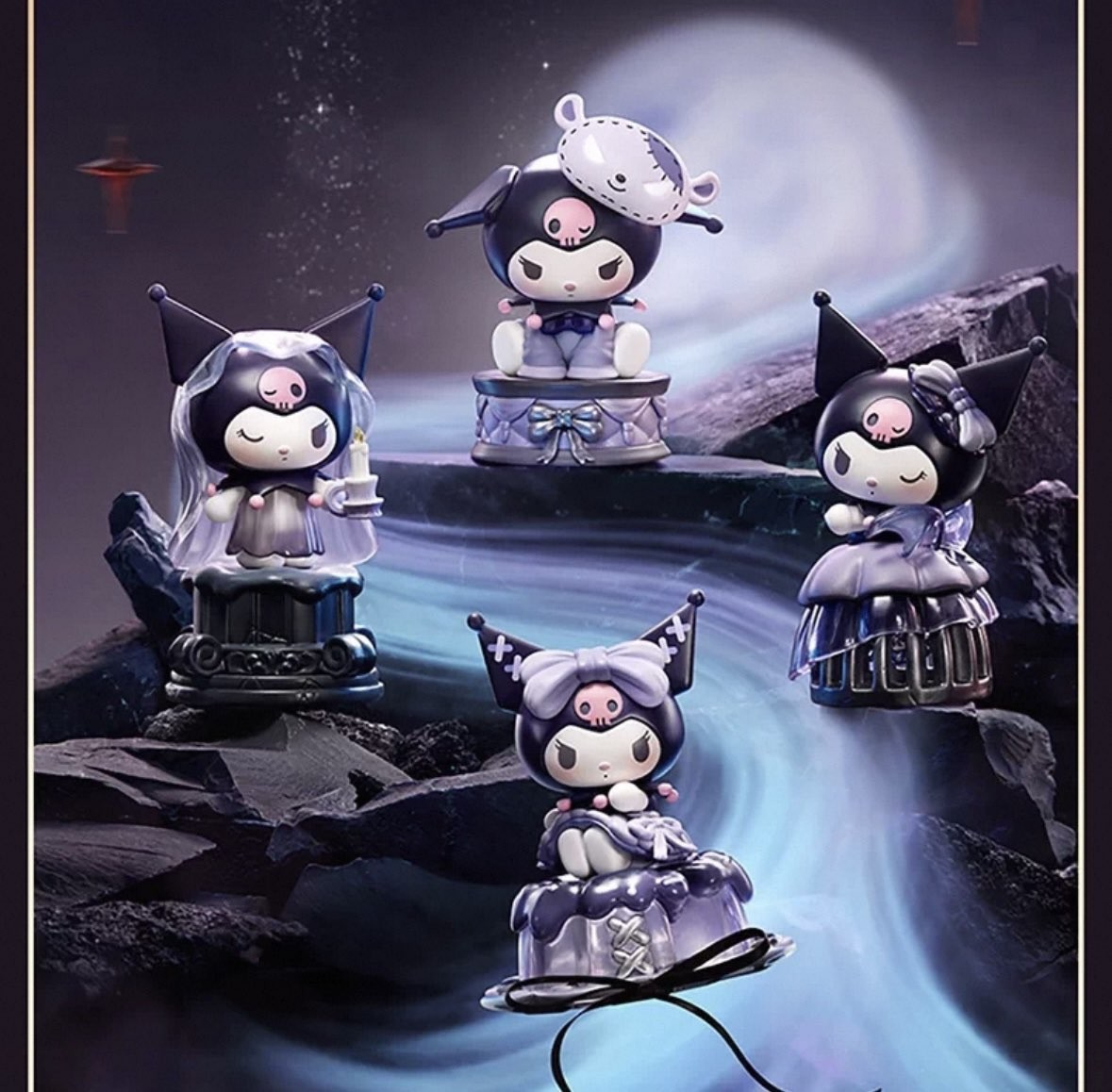 MINISO KUROMI Daylight & Moonlight Dreams Series Blind Box Figures Toy New Doll