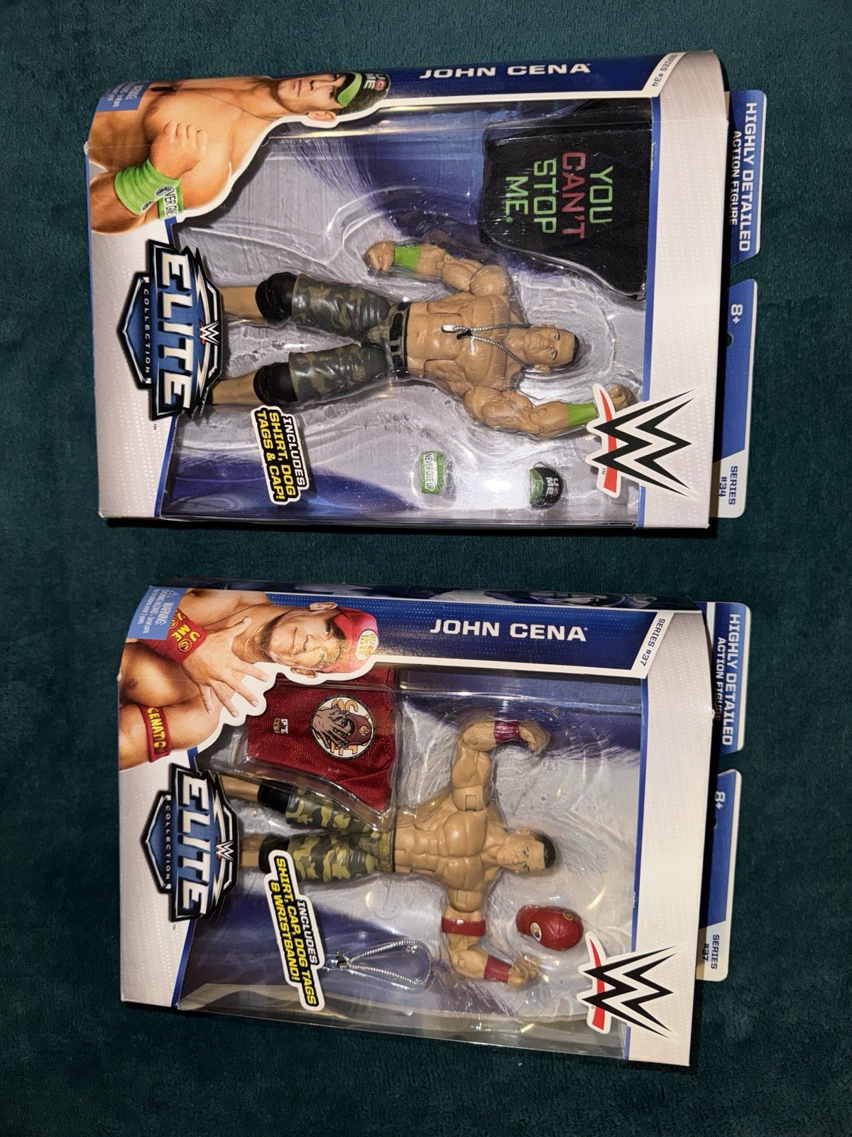 MINT WWE Mattel Elite Series 34 & 37 John Cena Figure MOC LOT BRAND NEW RARE