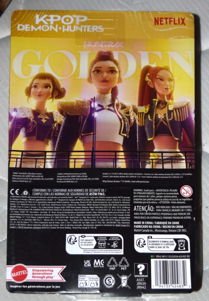 KPop Demon Hunters HUNTR/X Zoey Golden Singing Doll – IN HAND