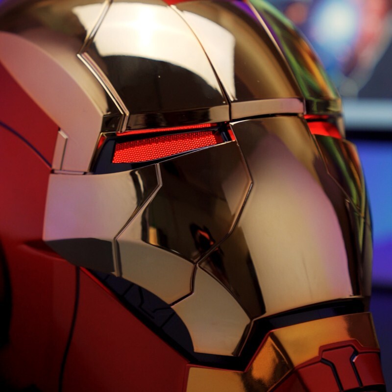 1:1 Iron Man MK5 Jarvis Deformable Voice Control Wearable Helmet Electroplated