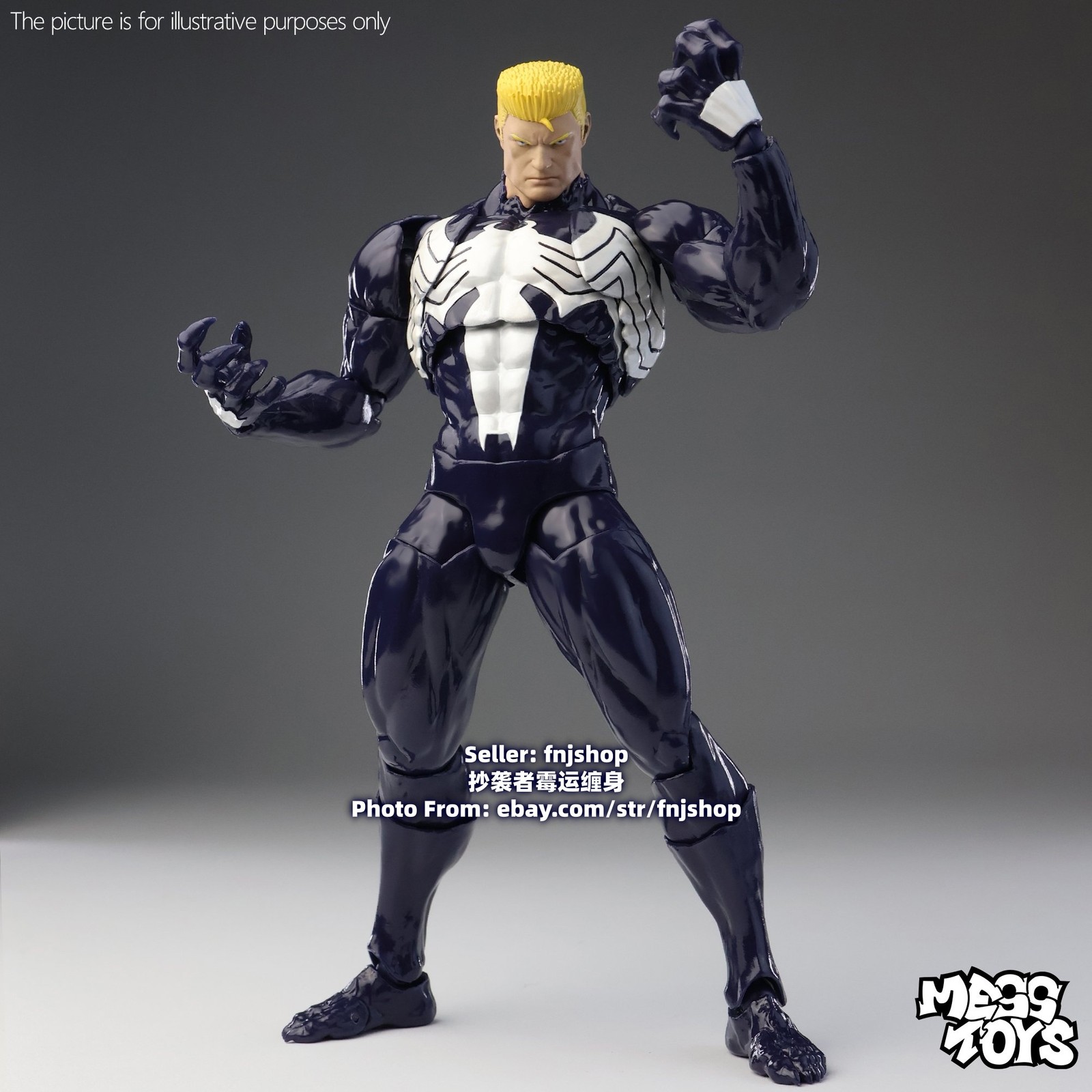 Pre-Order Mess Toys Venom Lethal Neighbor Spider-Man Symbiote 1/12 Action Figure