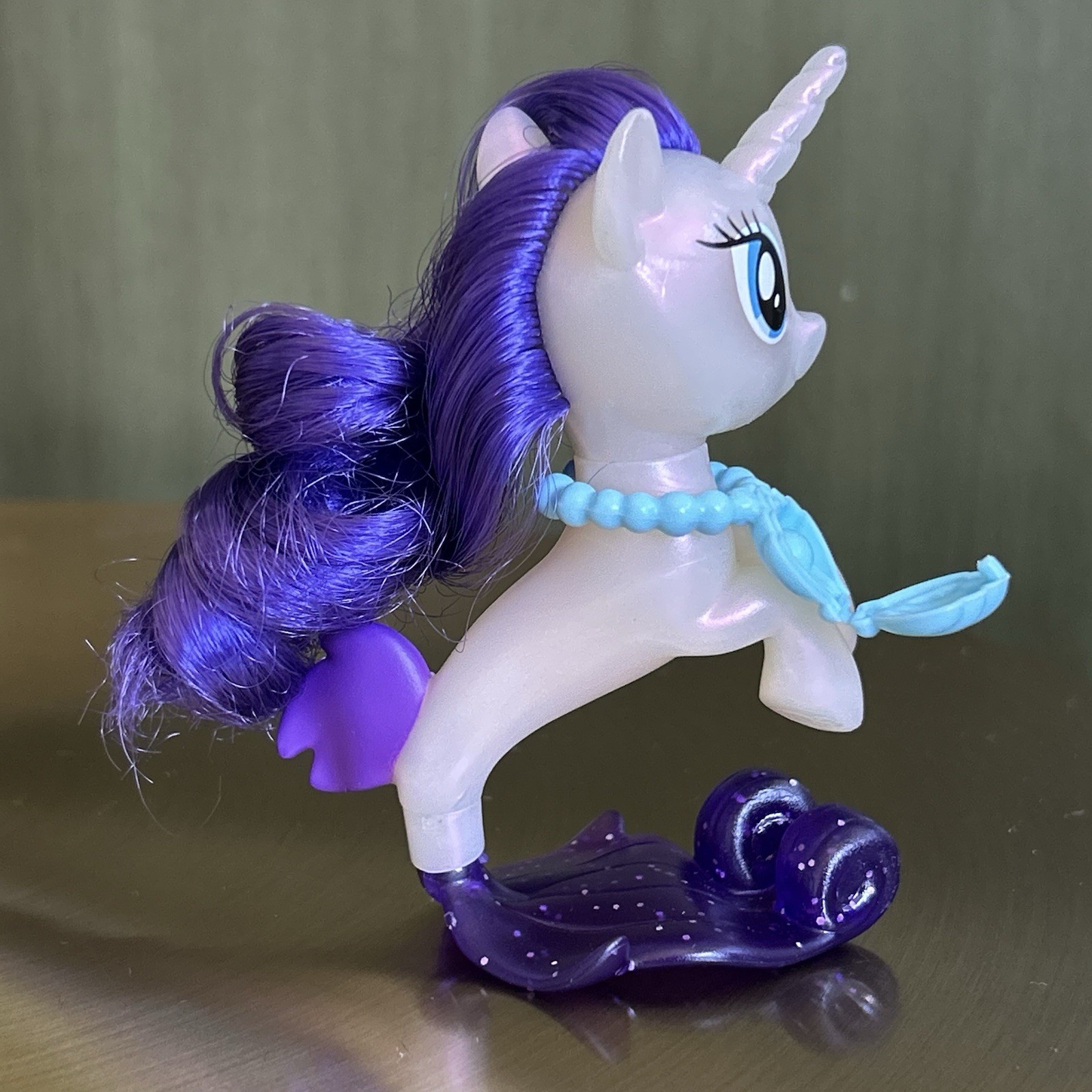My Little Pony «RARITY» PEARLY Sea pony Movie (2017) Brushables G4 FIM