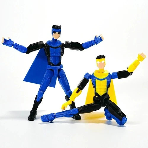 3D Printed Superhero Action Figures with Articulatable Limbs