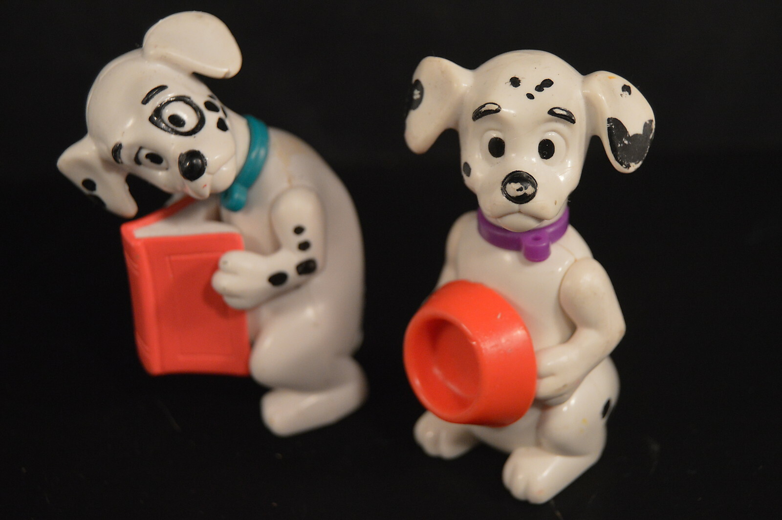 Lot of 4 DISNEY 101 DALMATIONS TOY FIGURES kids dogs children TV & MOVIE VG+