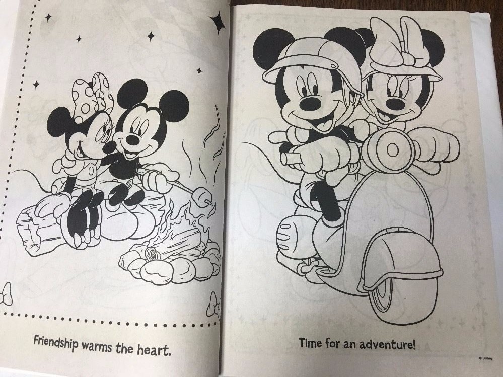 Disney Mickey & Friends My Terrific Book to Color ~Great Day 144 Pages, 30 Books