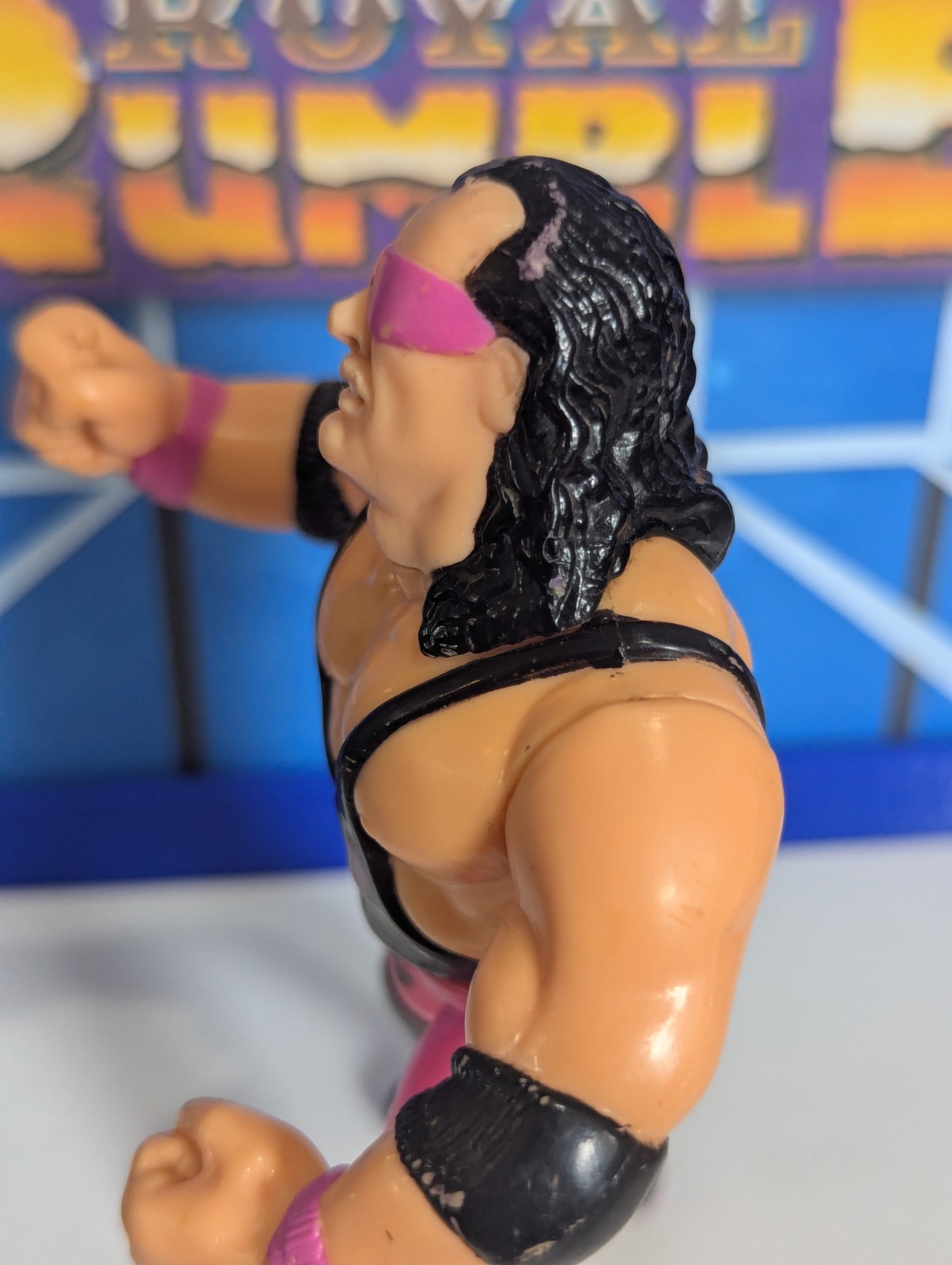 WWF Hasbro Bret Hart – WWE Mattel LJN Vintage Titan Sports – Purple
