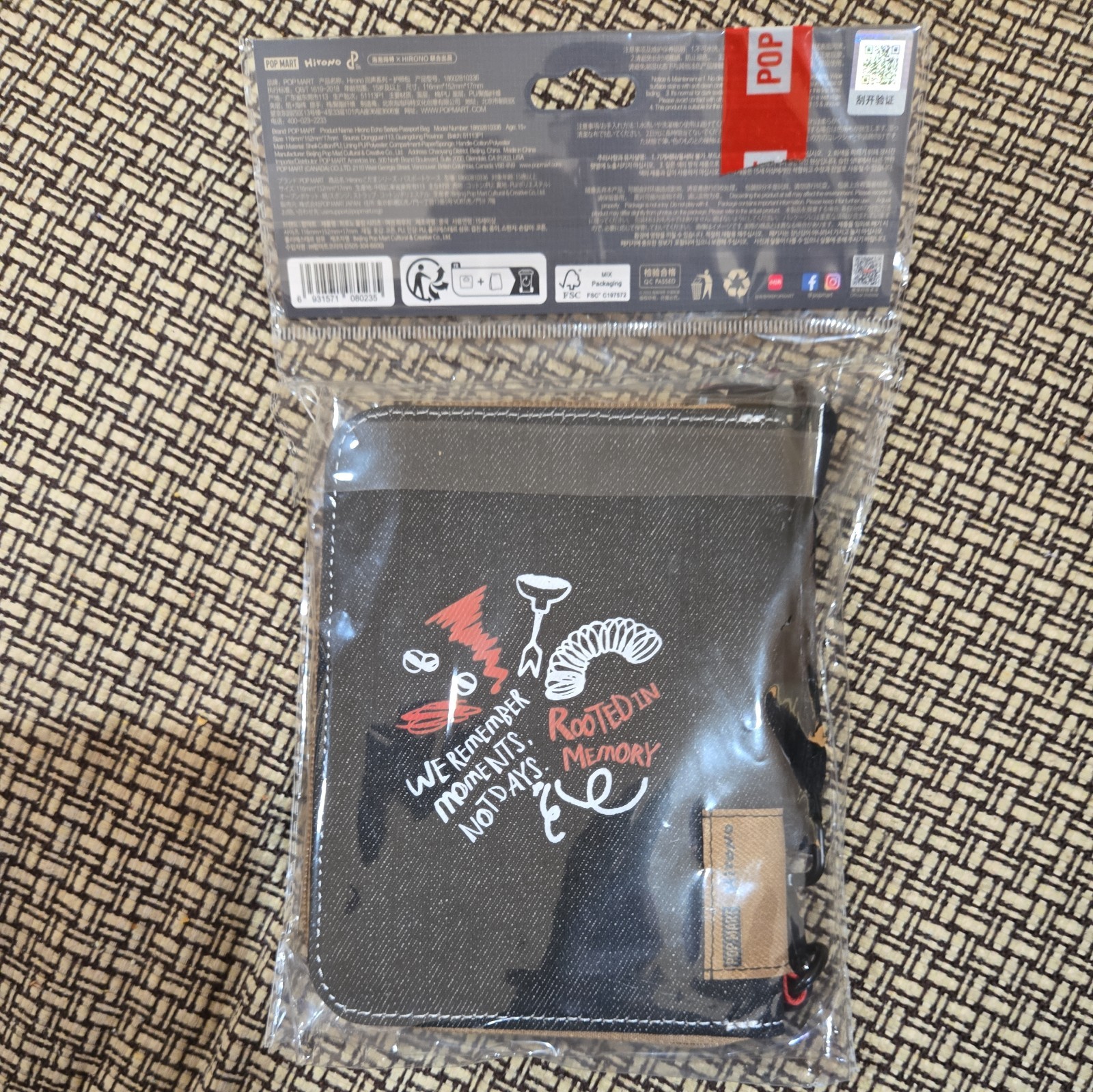 Hirono passport bag. POP MART New and Sealed