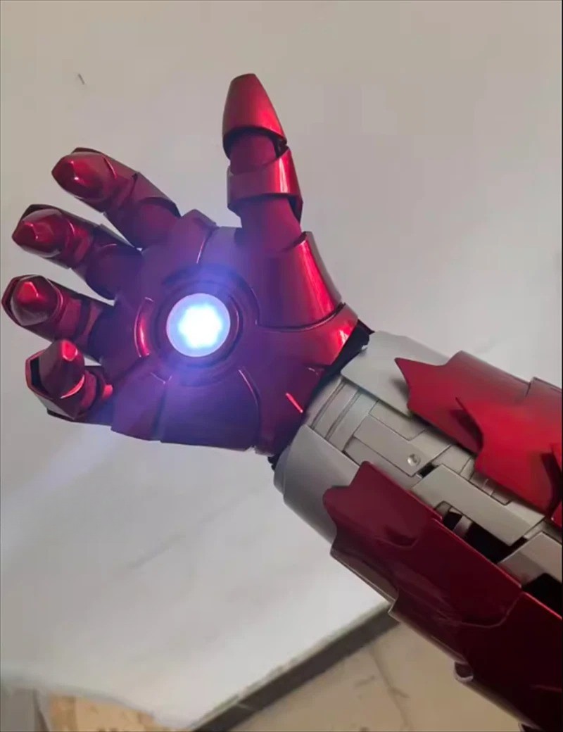 US!!! Autoking Iron Man Helmet MK5 1/1 Voice-controll Mask or Reactor Base Stand