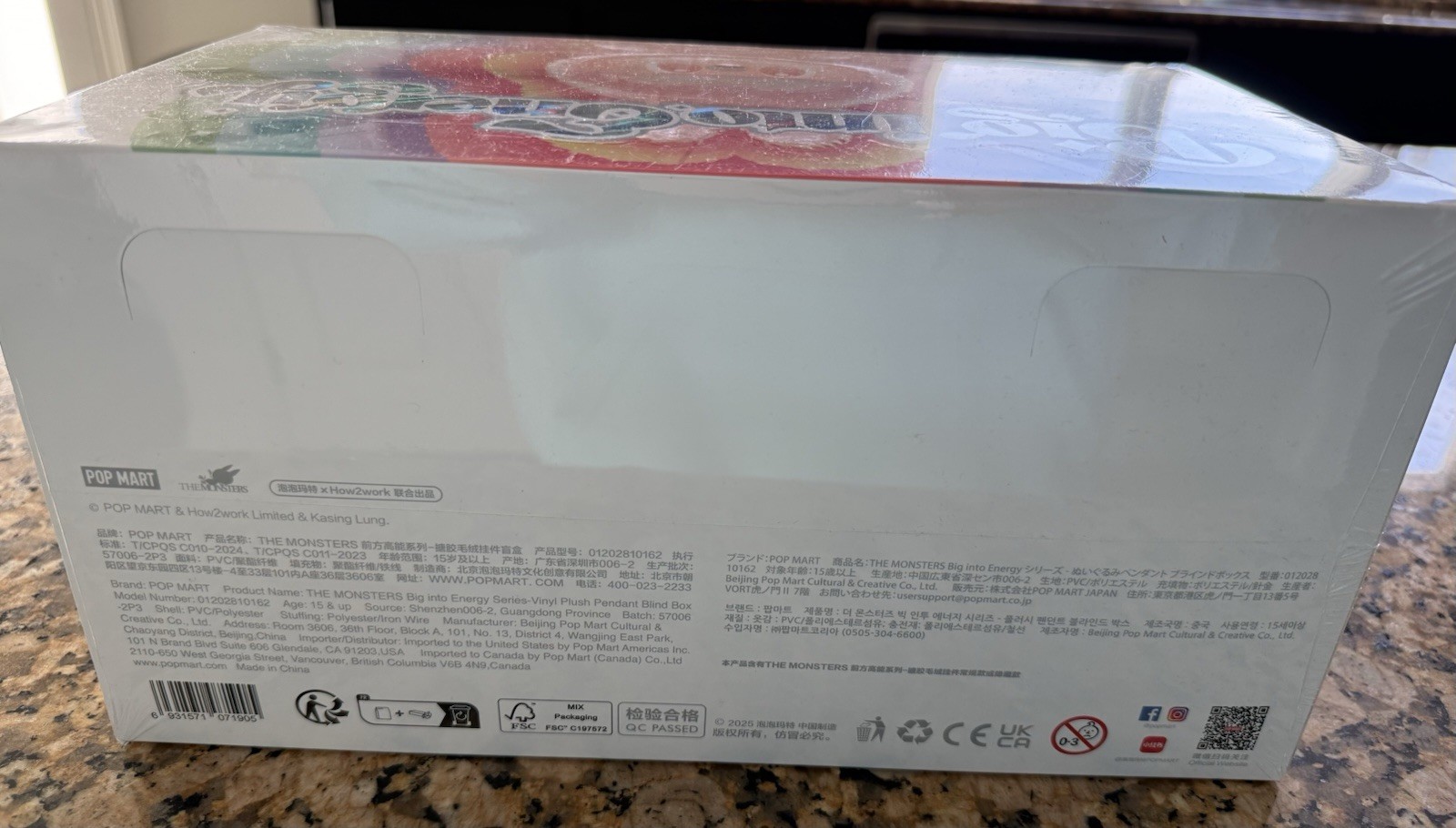 POP MART SEALED AUTHENTIC LABUBU MONSTERS BIG INTO ENERGY BOX