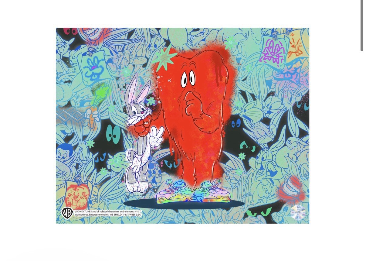 Hair-Raising Hare #1101 (Looney Tunes Animation Cel Art Scene)