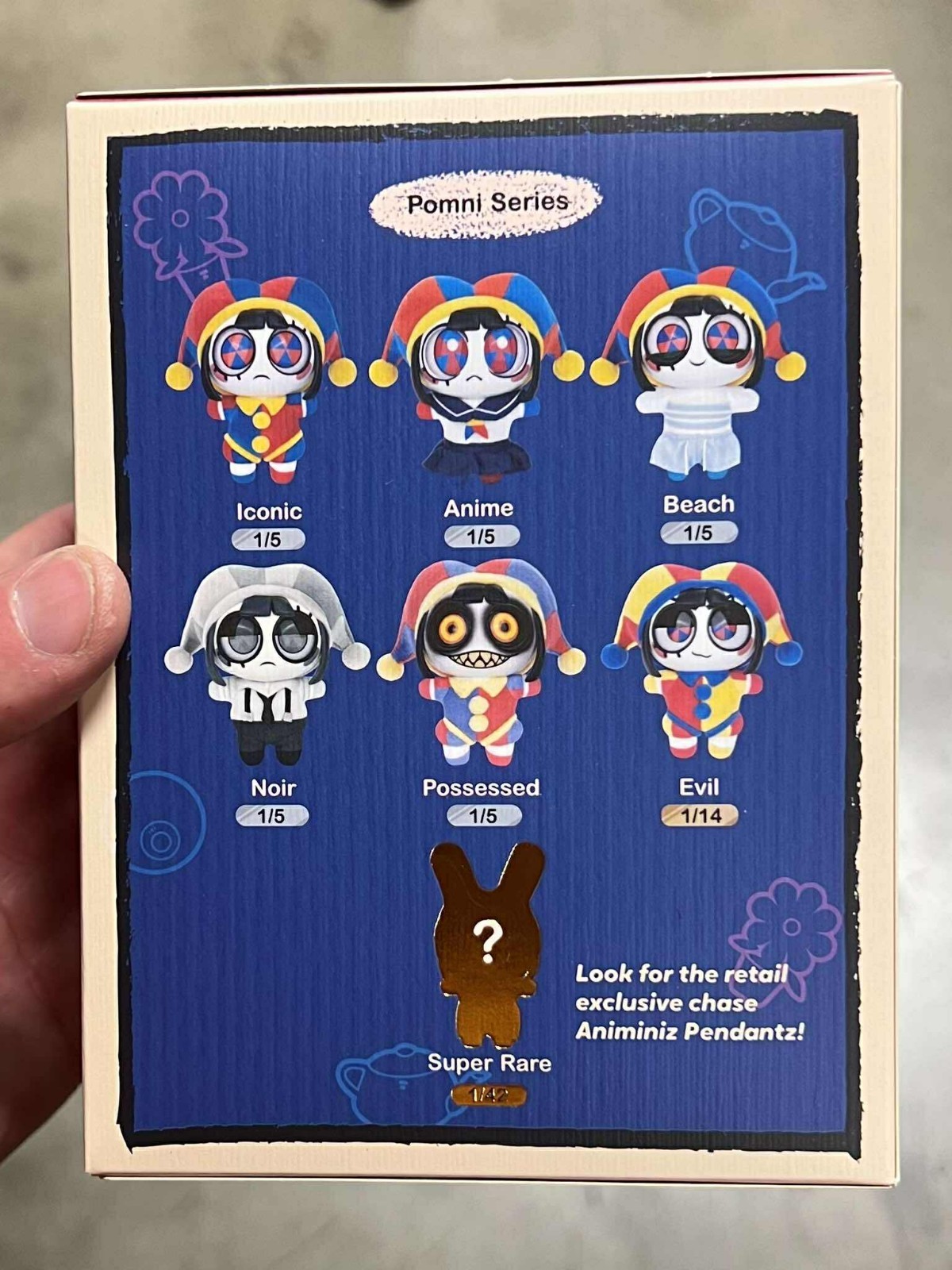 Amazing Digital Circus Pomni Evil Animiniz Pendantz Blind Box Figure CHASE