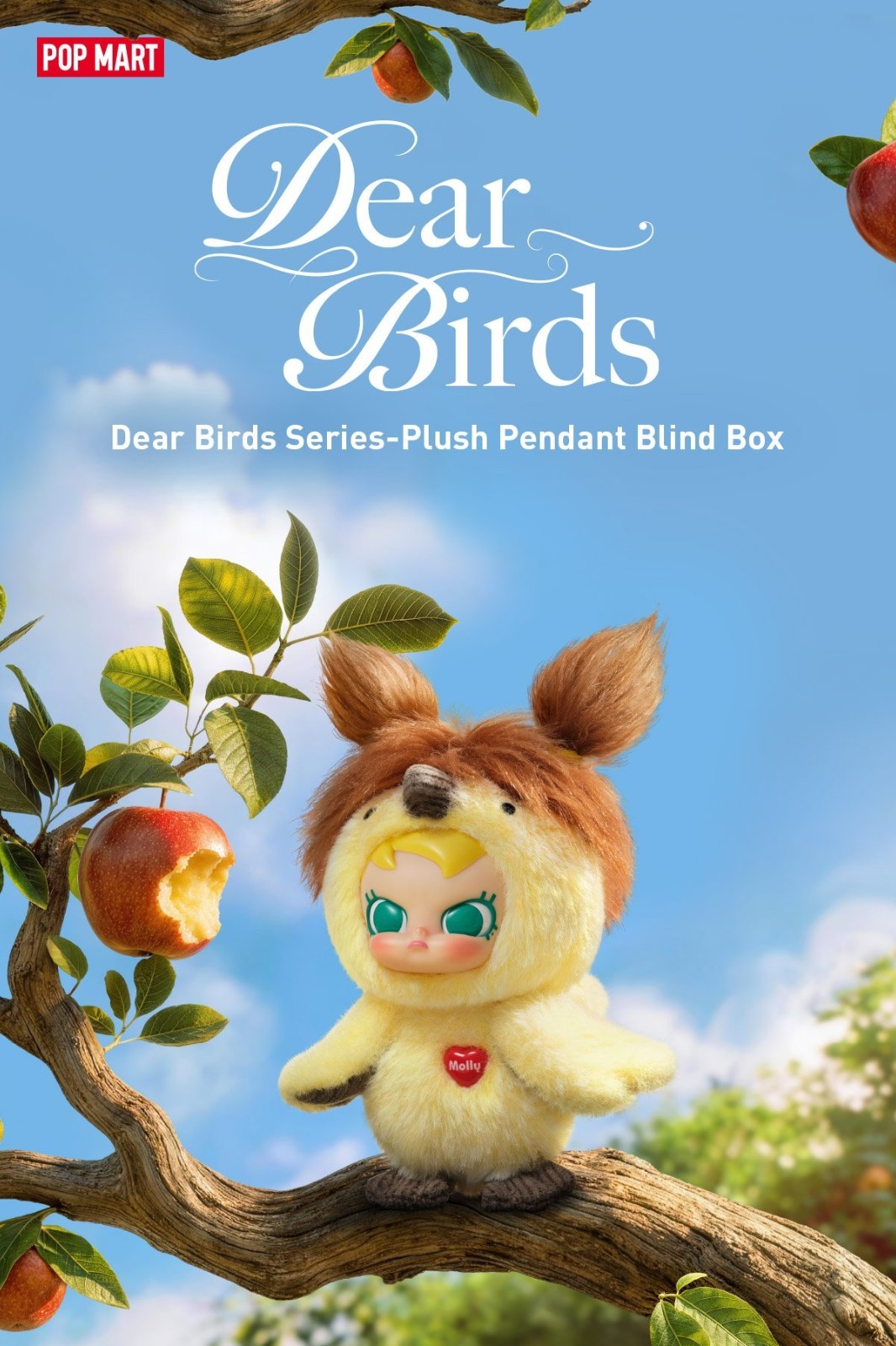 POP MART Dear Birds Series Plush Pendant Figure Doll NEW Sealed Bag in Open Box