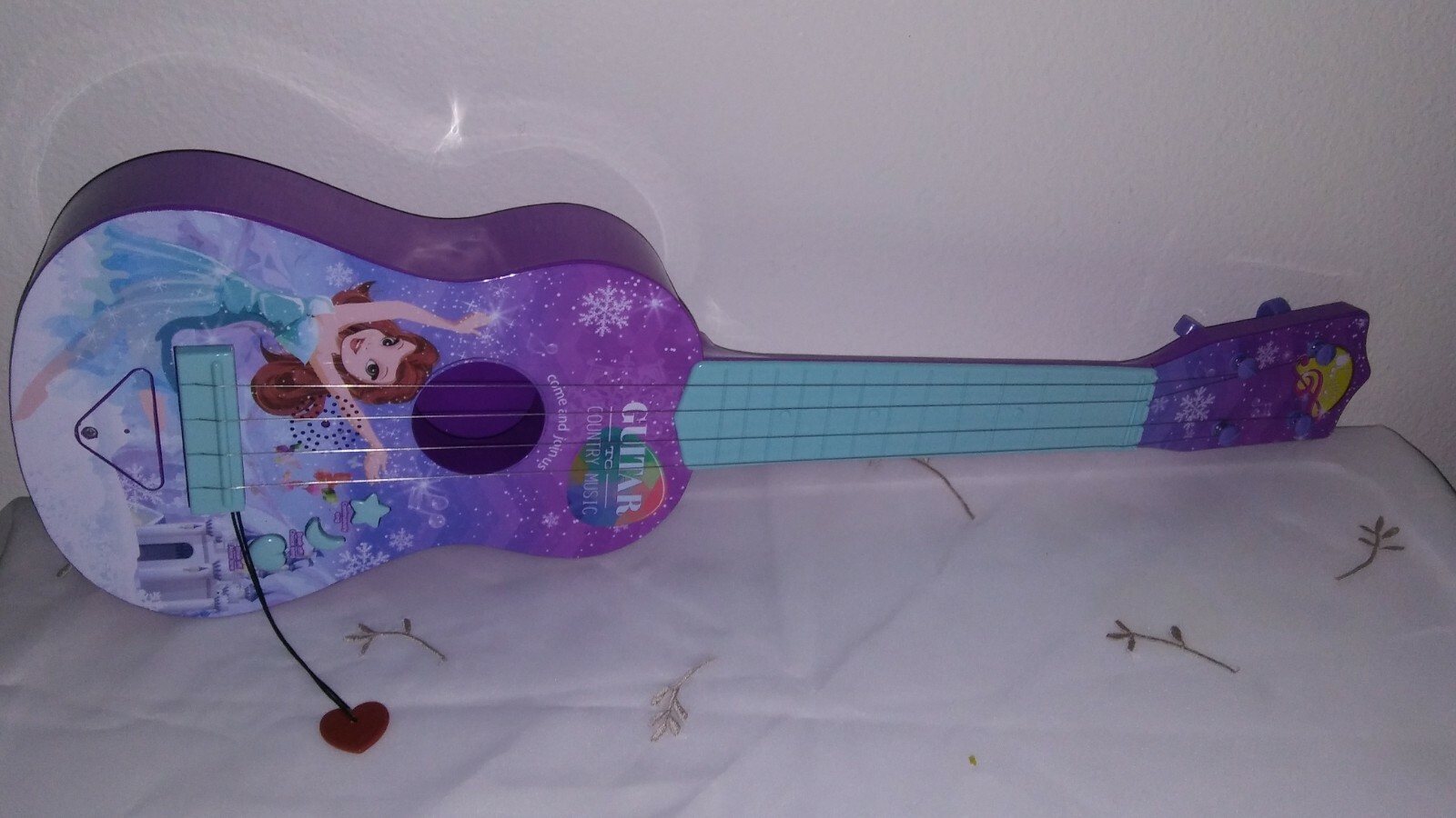 LEXIBOOK DISNEY FROZEN II ELSA & ANNA My First Guitar 21 in Introduce Kids Music