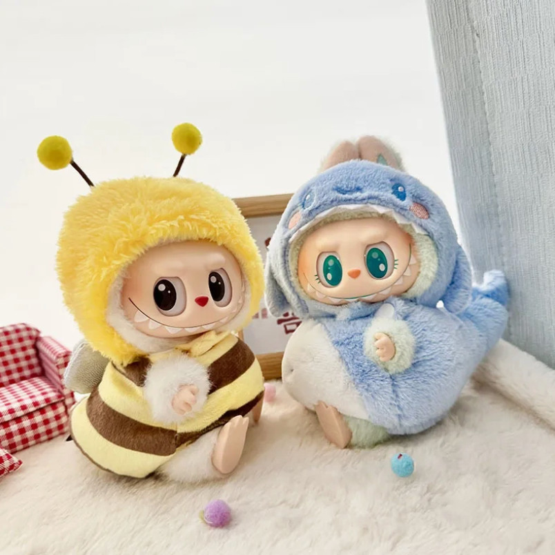 Fits 1,2,3 LABUBU Clothes Set Cute Animal Overall Monsters Plush – NO DOLL