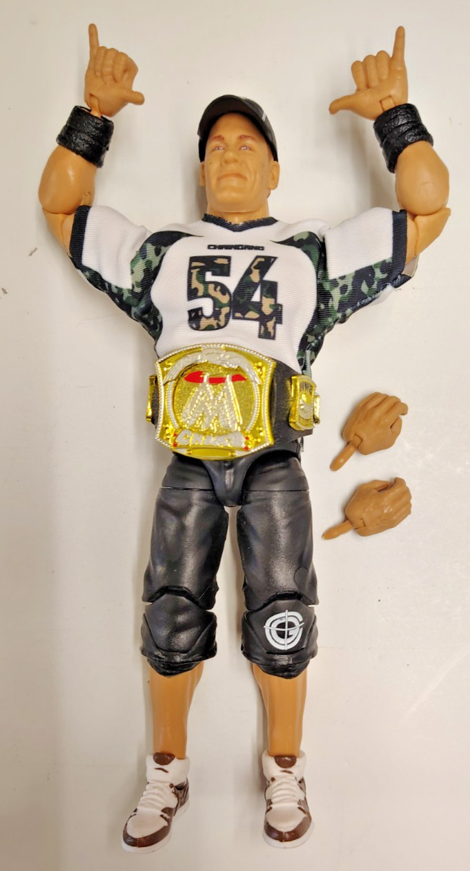 WWE Elite Hall Of Champions 7″ JOHN CENA (Spinner Belt) From 4 Pack Complete.