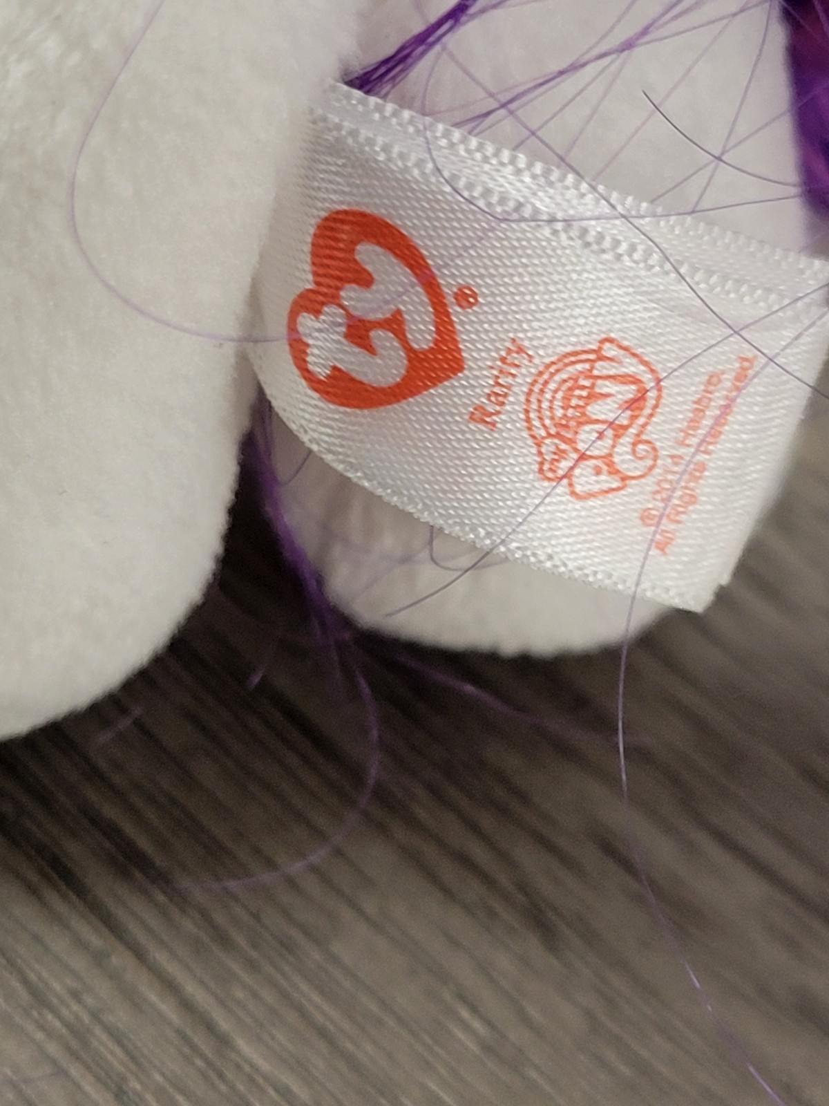 2014 Ty Beanie Babies My Little Pony Sparkle Rarity 7″ Plush With Tags