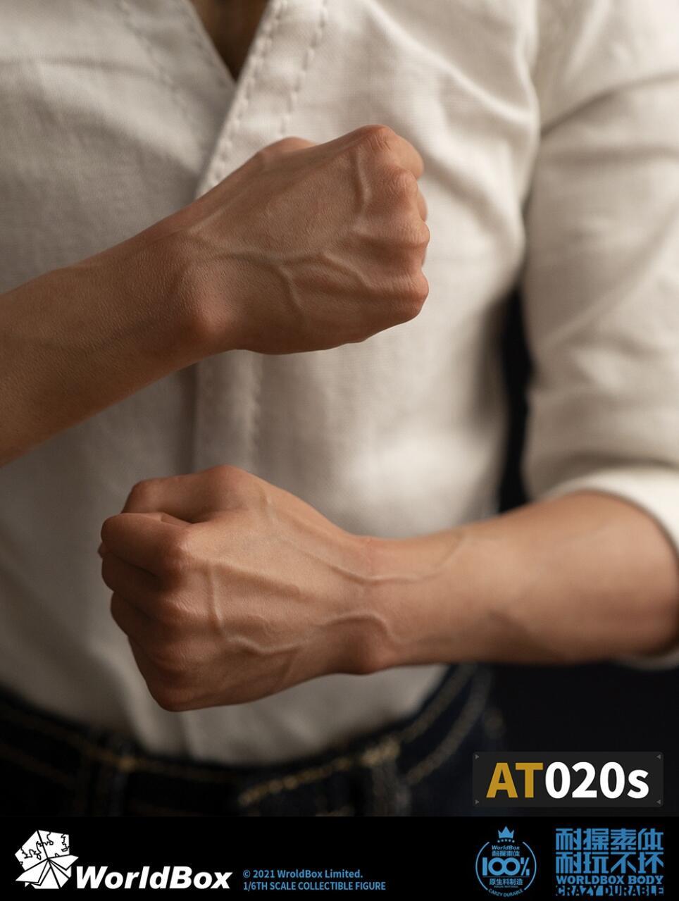WorldBox 1/6 seamless forearm arm set AT020 S C for AT011 AT025 AT020 Body ❶USA❶