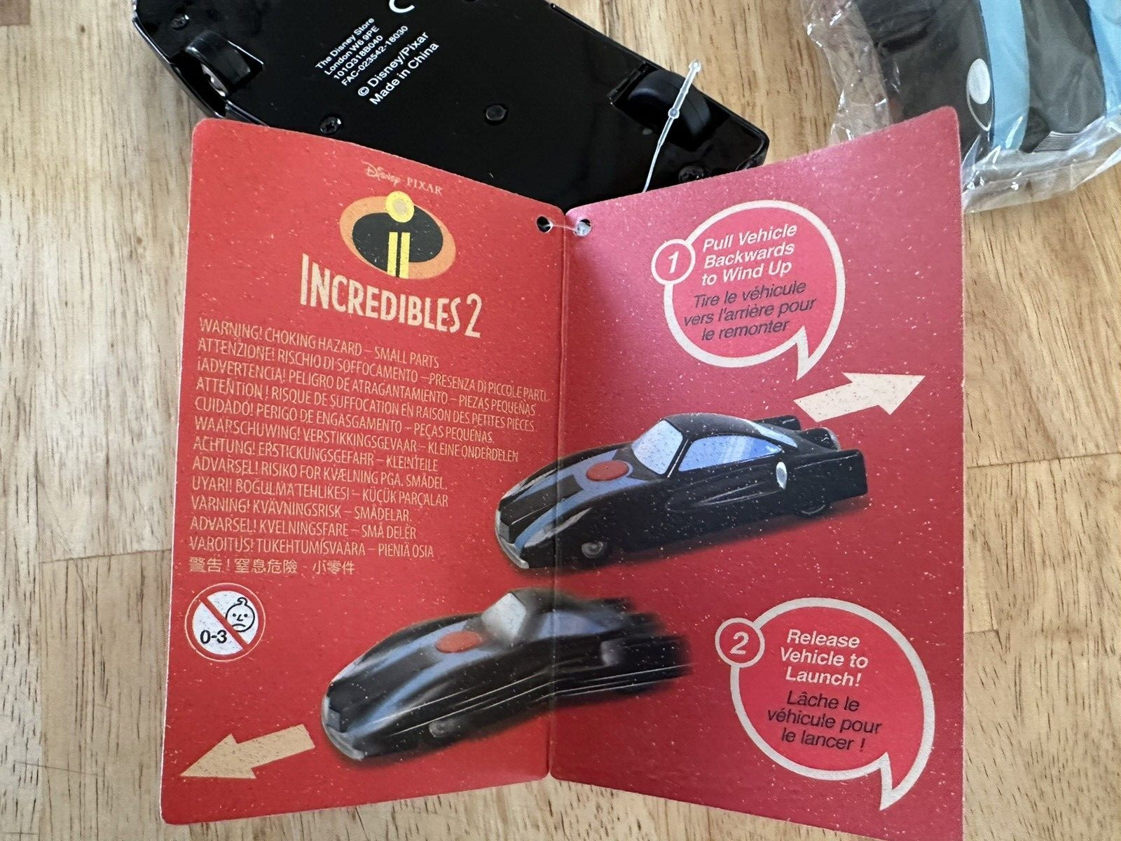 Incredibles SET OF 3 Disney Incredible Pullback Cars New Age 4 and up NWT